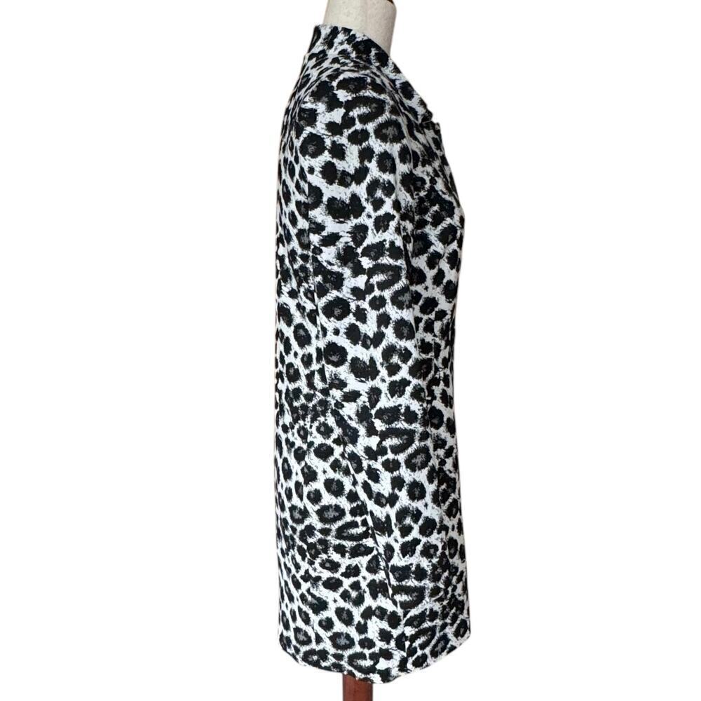 Renuar Animal Print Statement Coat Double Breasted Women’s Size 0 - Picture 2 of 10